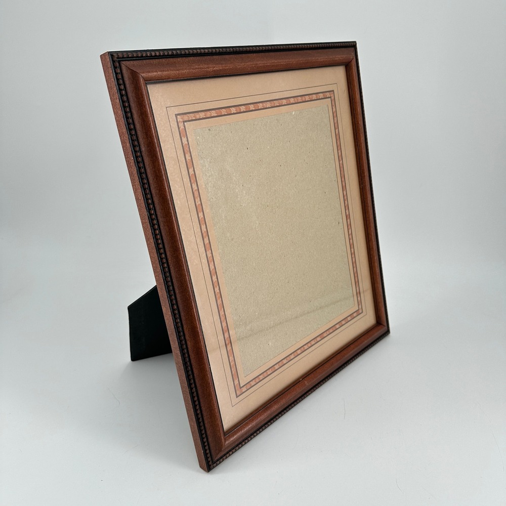 Burnes of Boston 8x10 Wood Picture Frame Cherry Finish Beaded Border Matted